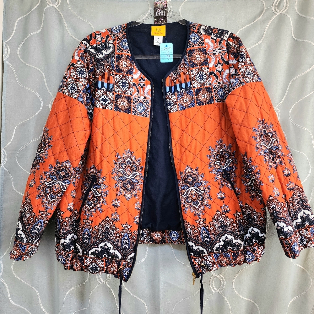 Ruby Rd Quilted Lightweight Jacket. Euc. - image 3